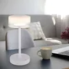 Image de Lampe de table lampe de chevet lampe de salon verre blanc h 32,5 cm