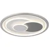 Image de Plafonnier LED, lampe de plafond, lampe de salon, métal, chrome, blanc mat, CCT D 48 cm