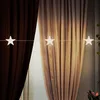 Image de Guirlande lumineuse décoration de Noël guirlande lumineuse design étoile, 20x LED métal argent, 0,6W blanc chaud, L 220 cm
