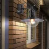 Image de Applique murale extérieure led acier inoxydable Lanterne argentée Lampe de façade Lampe de porte d'entrée Lampe de jardin, 3,7W 320lm blanc chaud, l
