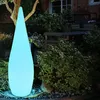 Image de Support extérieur lampe enfichable télécommande lampe sur pied décorative forme de goutte dimmable dans un ensemble comprenant des lampes à led rvb