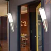 Image de Applique d'extérieur avec détecteur de mouvement, éclairage de façade, lampe de terrasse, lampe de jardin en acier inoxydable, 1x E27, DxH 7,6 x