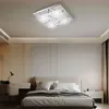 Image de Globo Lighting - Plafonnier plafonnier lampe en cristal lampe de salon lampe de salon, cristaux de verre chromé clair, led 4W 1600Lm blanc chaud,