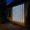 Image de Guirlande lumineuse led d'extérieur, décoration de jardin, balcon, lampe de terrasse, cuivre, minuterie à intensité variable 300x led 12000K, l 300