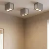 Image de Globo Lighting - Plafonnier, luminaire de couloir, plafonnier, lampe de chambre, luminaire de salon, lampe de cuisine, métal gris béton, GU10 2