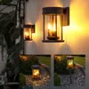 Image de Torches solaires pour l'extérieur, lanterne de table vacillante solaire pour l'extérieur, applique murale solaire de jardin, lanterne 3 en 1 avec