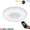 Image de Plafonnier LED dimmable via app Plafonnier CCt Lampe de salon, 15,6W 1600lm blanc chaud - blanc froid, DxH 34 x 7 cm
