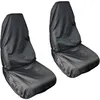 Image de Paquet de 2 housses de siège de voiture avant imperméables, protections de housse de siège imperméables universelles noires