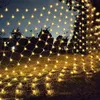 Image de Guirlande Lumineuses Filet,540 led Filet Lumineux 6M x 4M 8 Modes énergie étanche,Dimmable pour Chambre Noël Mariage Soirée Maison Jardin,Blanc Chaud
