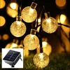 Image de Guirlande Lumineuse Solaire Exterieur - 12M 100 led Guirlande Solaire Extérieure Étanche IP65 8 Modes Guirlande Lumineuse Solaire & usb pour