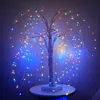 Image de Guirlande lumineuse pour sapin de Noël, 192 LED en forme de branche de saule, 50 cm, couleur changeante, batterie et USB, 8 modes, idéale pour la