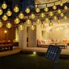 Image de Guirlande lumineuse solaire pour extérieur, 100 led, boules de cristal, étanche, pour extérieur/intérieur, jardin, balcon, arbres, mariages, fêtes,