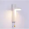 Image de Appliques murales Applique murale 9W Éclairage tricolore Luminaire mural sélectionnable avec interrupteur à tirette pour salon, chambres, escaliers,