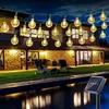Image de Guirlande Lumineuse Solaire Extérieure, 6.5M 30 led Guirlande Lumineuse Boule de Cristal Solaire 8 Modes Imperméable Intérieur Extérieur pour Jardin,