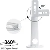 Image de 1 pcs Mini Support Vidéoprojecteur Mural, 6,3-7,87 inch Vis M4 Rotation 360°, Inclinaison 60°, pour Caméra/Projecteur/Webcam -Matériau Acier Carbone