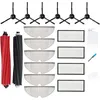 Image de Applicable Accessoires de rechange compatibles avec Roborock Q5 Pro Q5 Pro+ Q8 Max Q8 Max+, 2 brosses principales, 4 filtres, 6 brosses latérales, 6