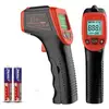 Image de Thermomètre infrarouge sans contact - Pistolet de température laser numérique - Écran couleur de -50 °C à 600 °C avec écran LCD - Pour