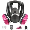 Image de Respirateur facial complet réutilisable, Protection Respirateur Contre Gaz Vapeurs Masque Anti Poussiere pour Ponçage Polissage Soudure Graffiti