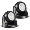 Image de Spot LED avec Detecteur de mouvement, 2 Unités, Projecteur LED Sans Fil, 150 Lumen, Sphère Amovible, Rotation et Inclinaison à 360 degrés, Batterie à
