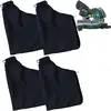 Image de Applicable Lot de 4 sacs de collecte de poussière noirs pour scie à onglet modèle 255, sacs de collecteur de poussière avec fermeture éclair et fil