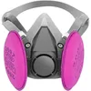 Image de Respirateur réutilisable avec filtre 2097, demi-masque respiratoire pour résine époxy, peinture, plomb, poussière, moisissures, amiante, travail du