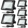 Image de 5x projecteur led 50W, projecteur de chantier, à fixer à l'extérieur, blanc chaud