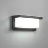 Image de Applique Murale Extérieure Moderne Led 12W Étanche Ip65 Anthracite En Aluminium Éclairage Décoration Lumière Pour Cour Jardin Patio Près Du Chemin Du