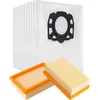 Image de Forehill - Kit 10 Sacs + 2 Filtres pour Aspirateur Karcher WD4 WD5 WD6 MV4 MV5 MV6
