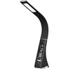 Image de Lampe de Bureau Led, Lampe de Chevet Tactile avec 3 Niveaux de Luminosité, Lampe de Table led avec Écran à Intensité Variable, Réveil, Calendrier,