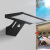 Image de Lampe Solaire Exterieur, 90 led Lumiere Solaire Exterieur avec Détecteur de Mouvement, 4 Modes Solaire Extérieur étanche Lampe de Sécurité, 3
