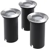 Image de Lot de 3 Lampe LED encastrable au sol d'extérieur Lampe de Jardin Lampadaire Rond 33281