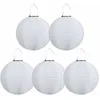 Image de Lot de 5 lampions solaires led d'extérieur étanches,Pour jardin, église, jardin, fête, décoration (blanc, 30 cm) - Choyclit