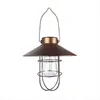 Image de Métal Lanterne Solaire Jardin Étanche Cadre en Fer Suspendu Lanterne LED pour extérieur Terrasse Véranda Chemin Décor