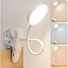 Image de LED Lampe USB Lampes Clips Tactile, 3 Modes d’Éclairage Luminosité Réglable Lampe de Bureau, Lampe de Lecture Lampe de Chevet à Pince Protection