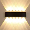 Image de Applique murale led moderne pour intérieur et extérieur, éclairage de porche, éclairage de haut en bas, pour chambre, terrasse, cour, villa, étanche