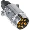Image de Prise Remorque en Métal 7 Broches, 12V Étanche Connecteur Prise Remorque en Métal 7 Broches Mâle, pour Caravane rv Voiture Bateau (Alliage