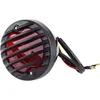 Image de Feu arrière de frein, feu arrière de moto rond noir pour Scooters Bobber Chopper atv - Lntyq