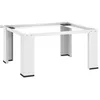 Image de Maison Chic - Socle pour machine à laver / Meuble pour machine à laver Blanc