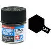 Image de Tamiya Hobbyverf Enamel verf - LP-3 Black - Matt - Lacquer Paint - Verf potje - 10 ml