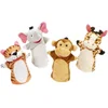 Image de Melissa & Doug - Dierentuinvrienden handpoppen - 4 stuks - Olifant, Giraffe, Tijger en Aap