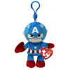 Image de Ty Beanie Boo Sleutelhanger - Marvel Captain America