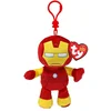 Image de Ty Marvel Iron Man pluche sleutelhanger - Superhelden fan cadeau.
