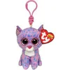 Image de Ty Beanie Boo's Clip Cassidy Cat - Zachte pluche knuffel met sleutelhanger
