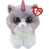 Image de Ty - Beanie Buddy Asher Cat - Knuffel van 24 cm - Wit, Roze, Beige