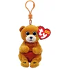 Image de TY Beanie Babies Bellies Clip Knuffelbeer Duncan 10 cm