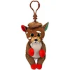 Image de Ty knuffel sleutelhanger rendier kerst Juno 7cm - speelgoed.