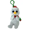 Image de TY Beanie Boos Clip Knuffel Sneeuwman Brrrnard 7 cm