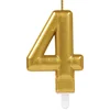Image de Amscan by Riethmuller - Riethmüller - Verjaardagskaars 4 Sparkling Celebrations Gold