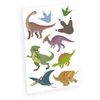 Image de Amscan Plaktattoos Dinosaurus Jongens 9 Stuks