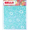 Image de Gelli Arts Flower Stencil 20.3x25.4cm